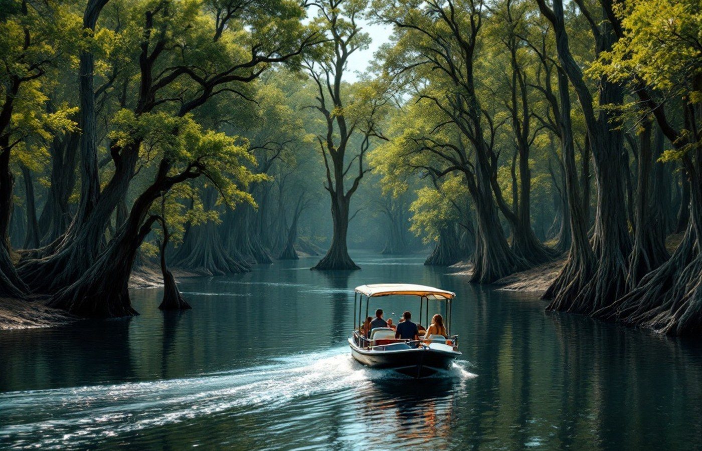 A nature tour among the cypress trees of the Black River